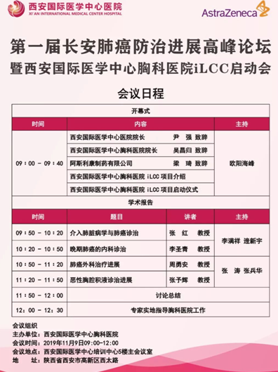 第一屆長安肺癌防治進(jìn)展高峰論壇暨西安國際醫(yī)學(xué)中心胸科醫(yī)院iLCC啟動會